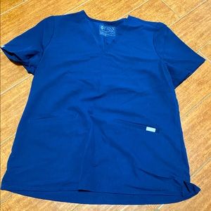 Figs navy Casma three pocket scrub top